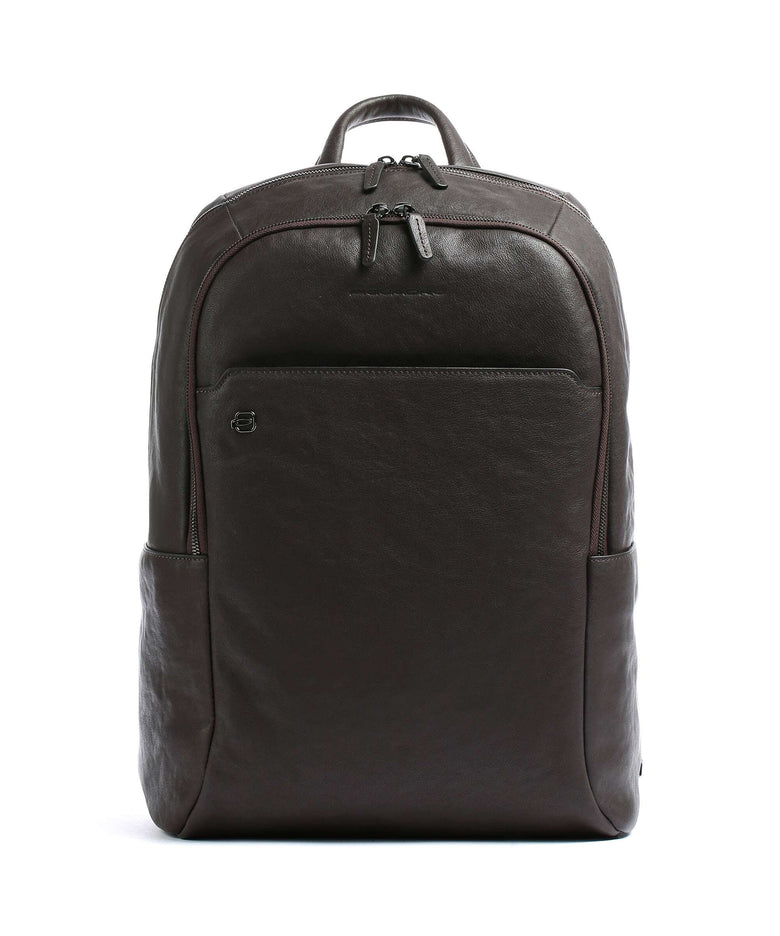 Piquadro Black Square Laptop backpack dark brown