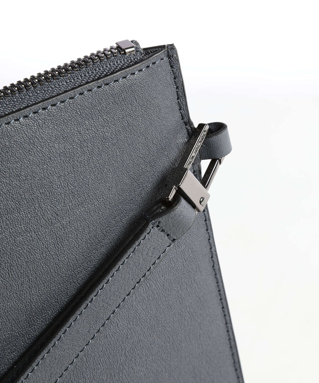 Piquadro Black Square Wristlet blue ocean