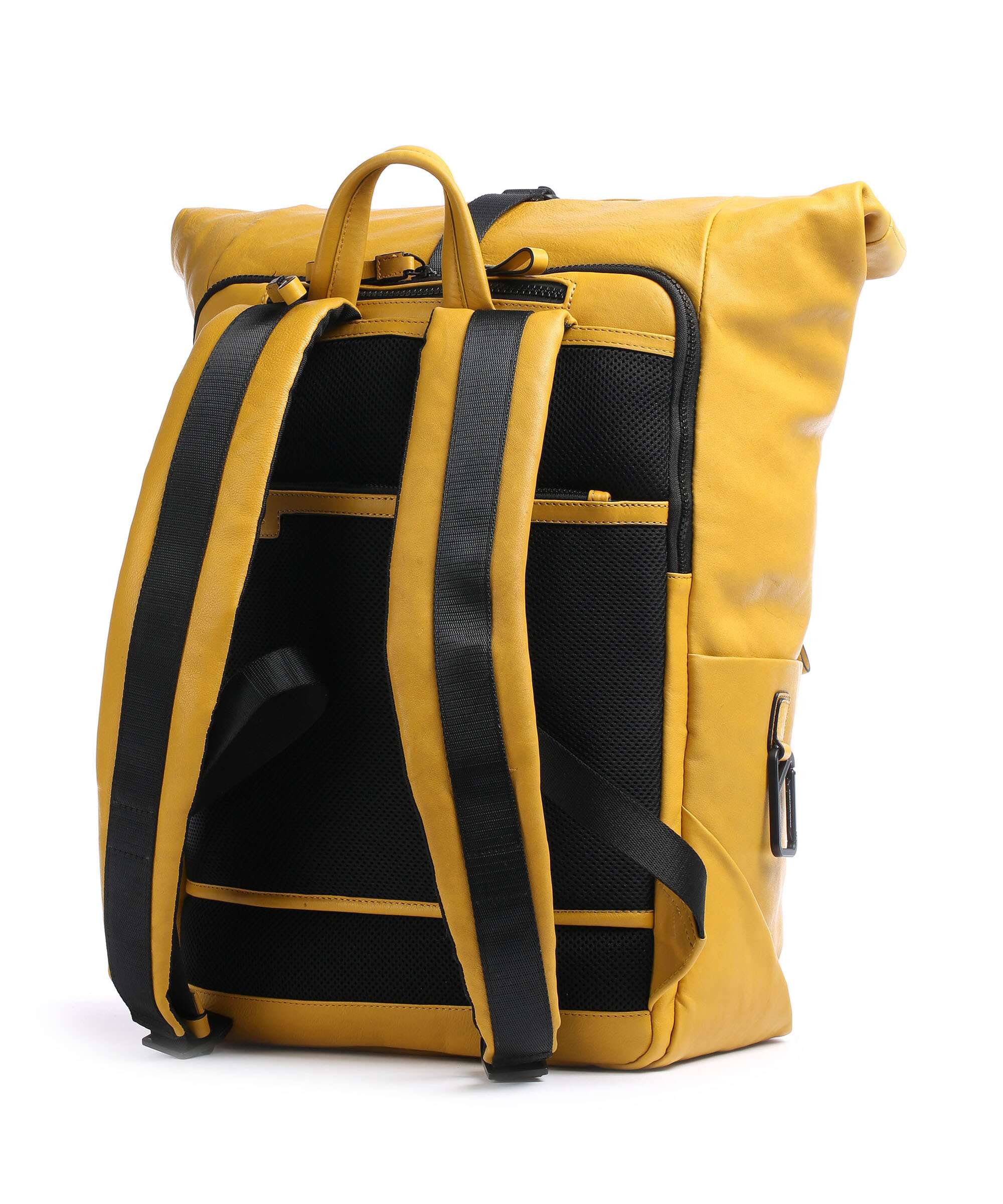 Piquadro Harper Rolltop backpack yellow