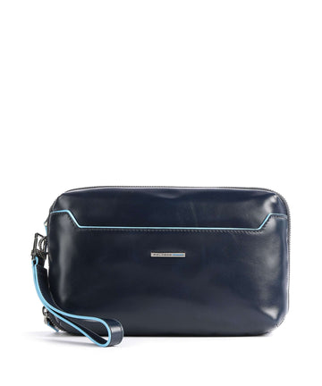 Piquadro Blue Square Wristlet blue