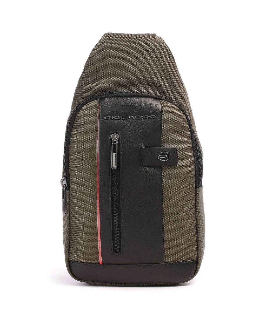Piquadro Brief 2 Sling bag military green/black