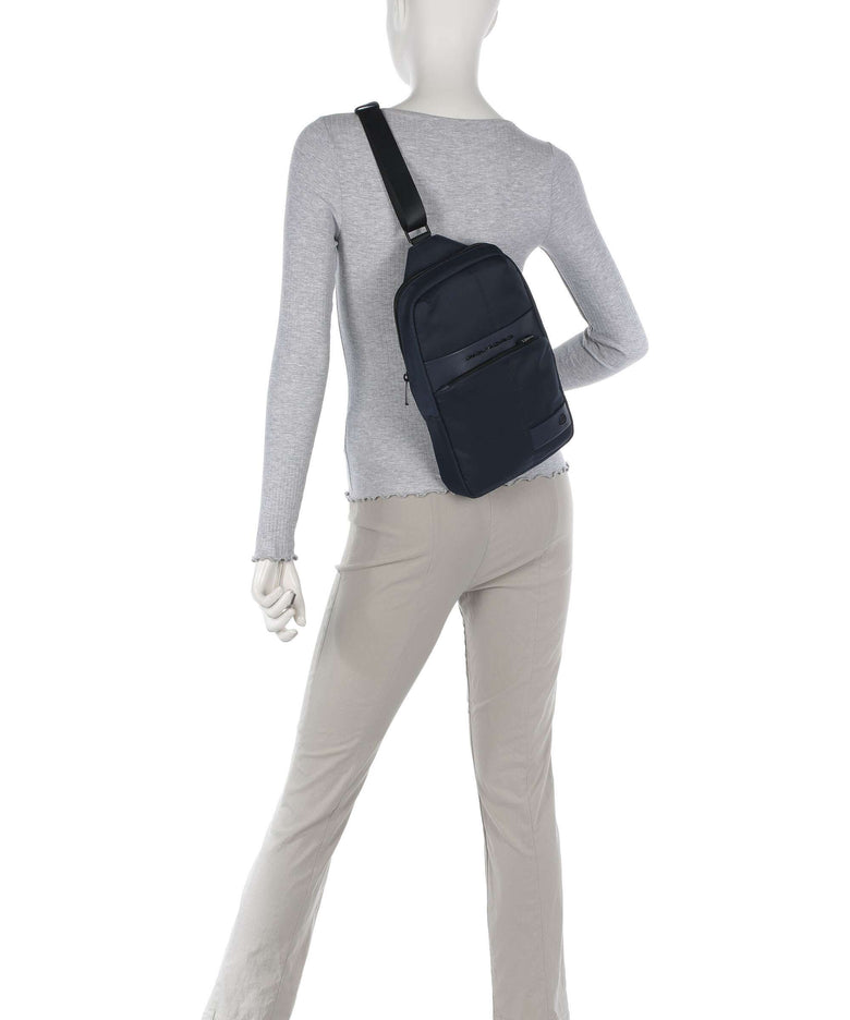 Piquadro Wollem Sling bag blu notte