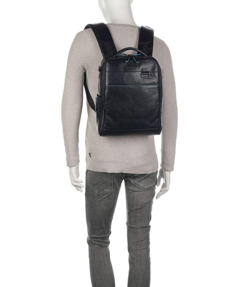 Piquadro Blue Square Revamp RFID Laptop backpack blue