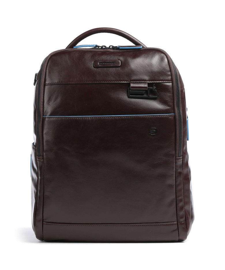 Piquadro Blue Square Revamp Laptop backpack mahogany