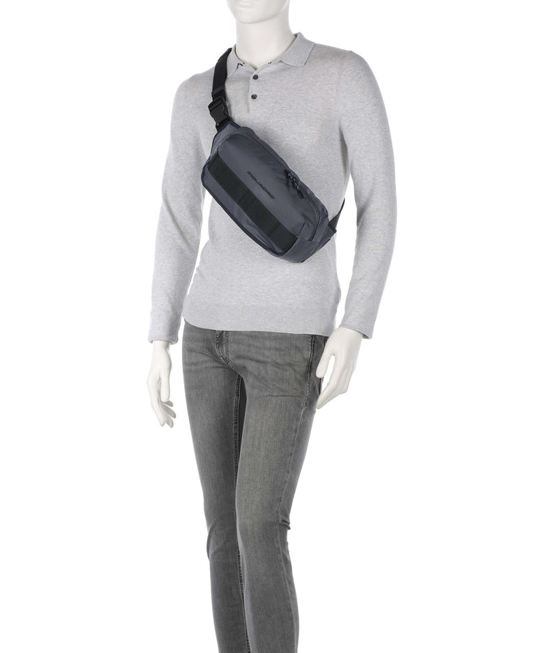 Piquadro Arne Fanny pack blu nebbia