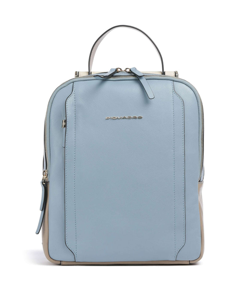Piquadro Circle Backpack light blue/beige