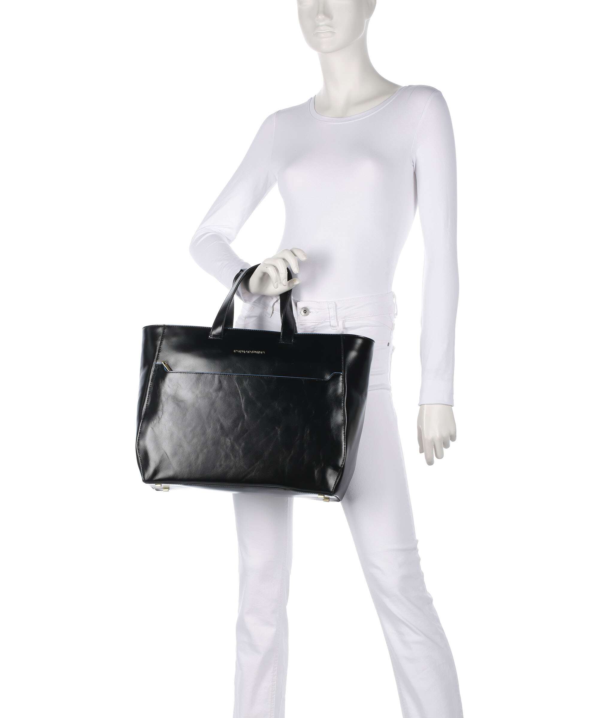Piquadro Blue Square Briefcase black