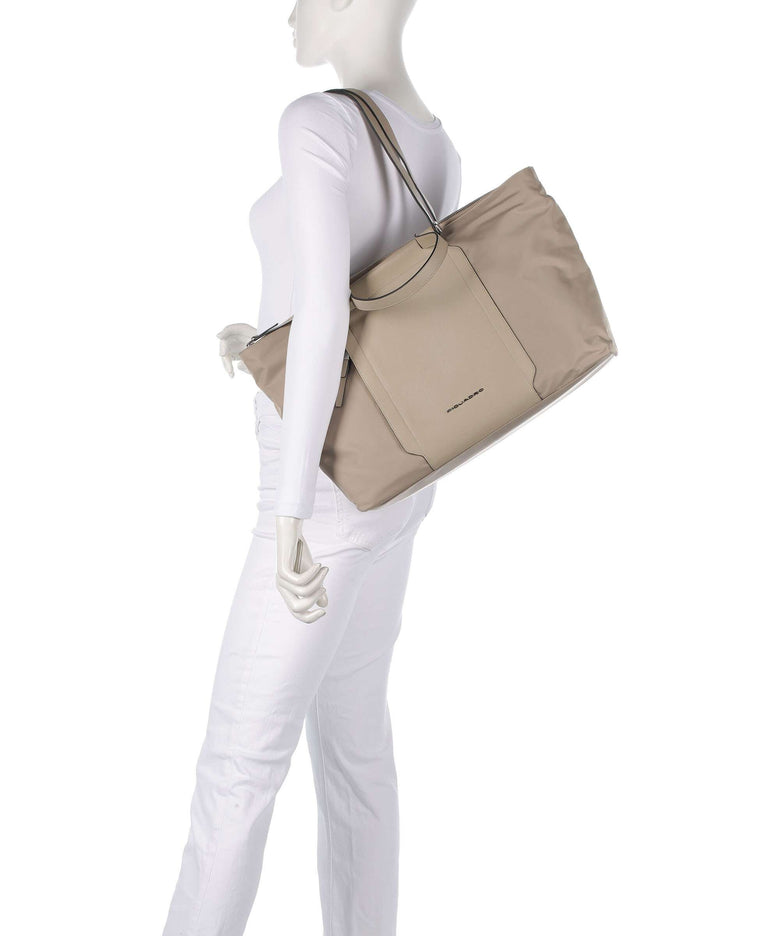 Piquadro W92T Tote bag beige