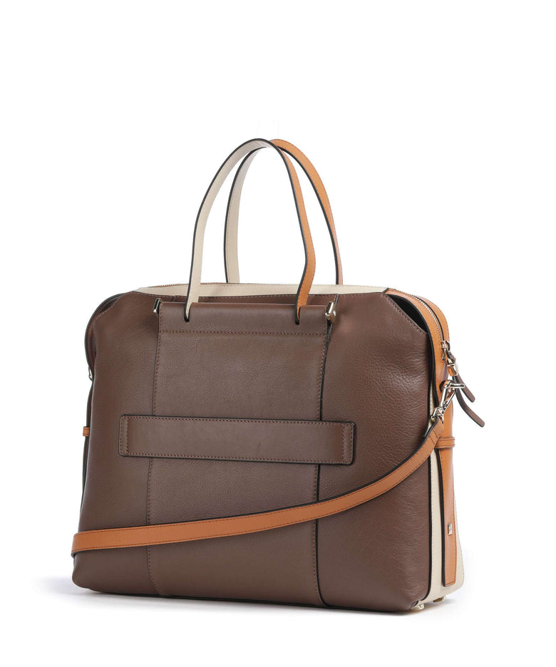 Piquadro Circle Briefcase marrone/beige