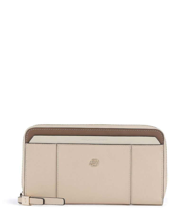 Piquadro Circle Wallet beige/cuoio