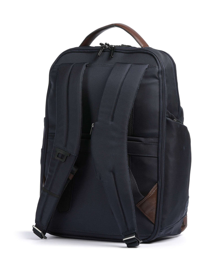 Piquadro Brief 2 Laptop backpack blue/cognac