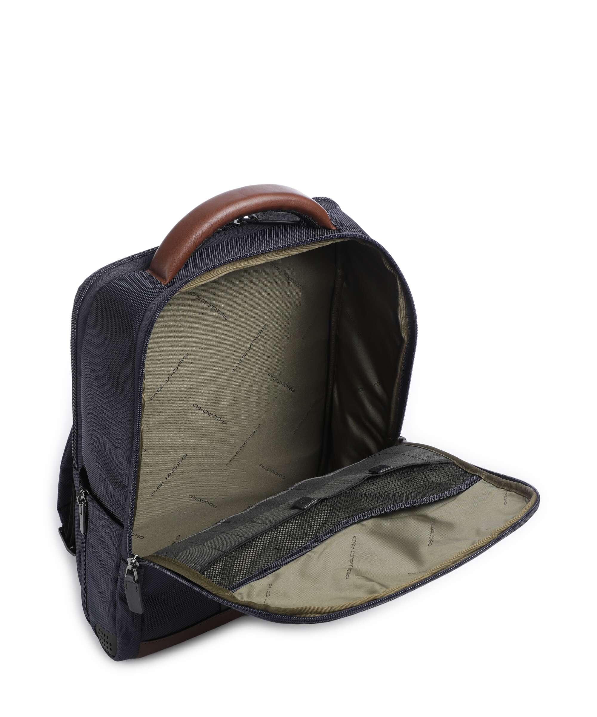 Piquadro Brief 2 Backpack blue/cognac