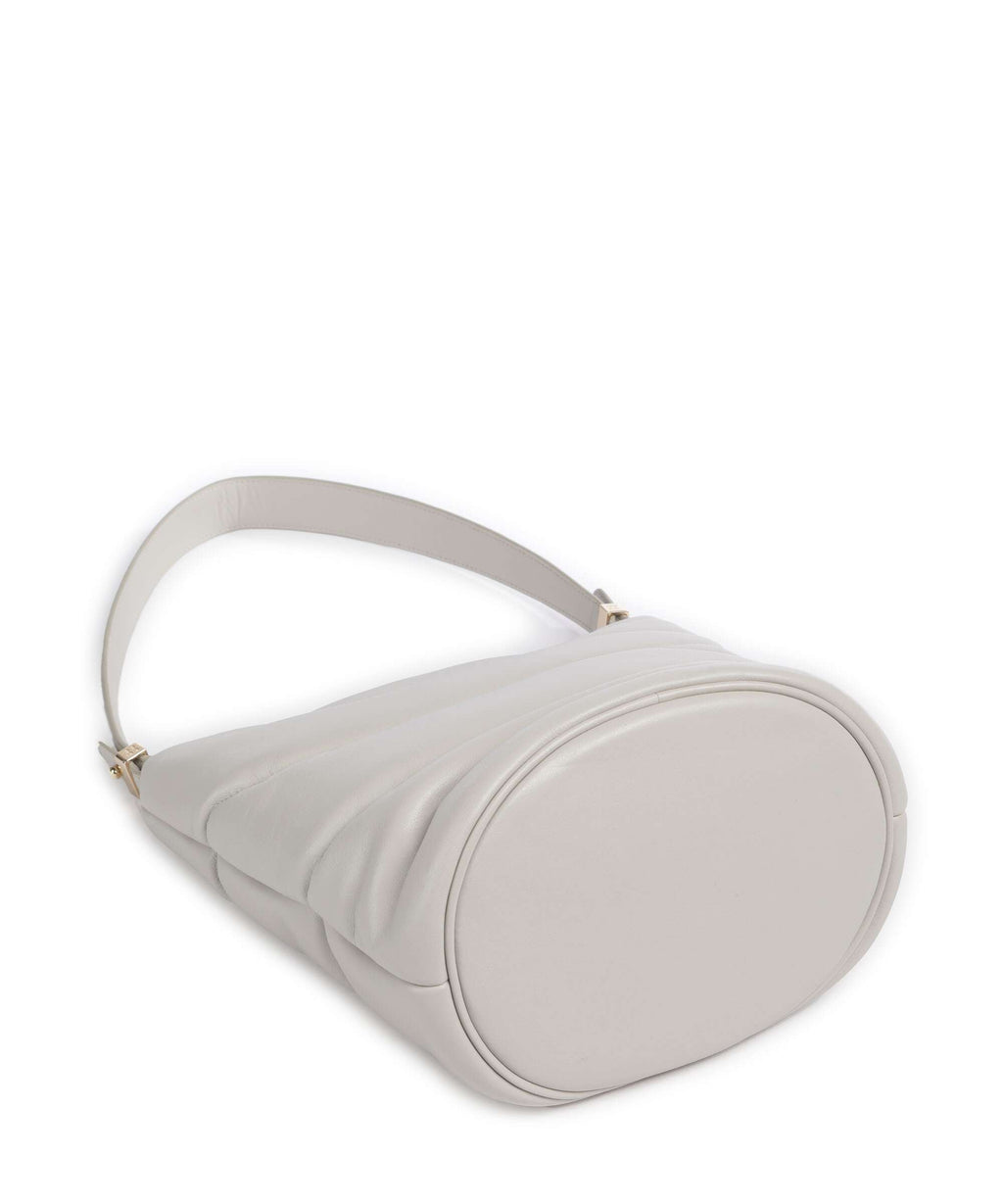 DuDu Bags Barbara M. Bucket bag pearl grey