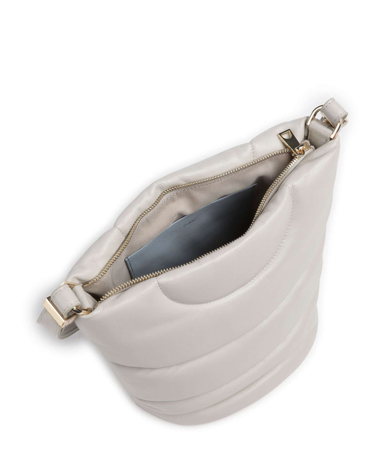 DuDu Bags Barbara M. Bucket bag pearl grey