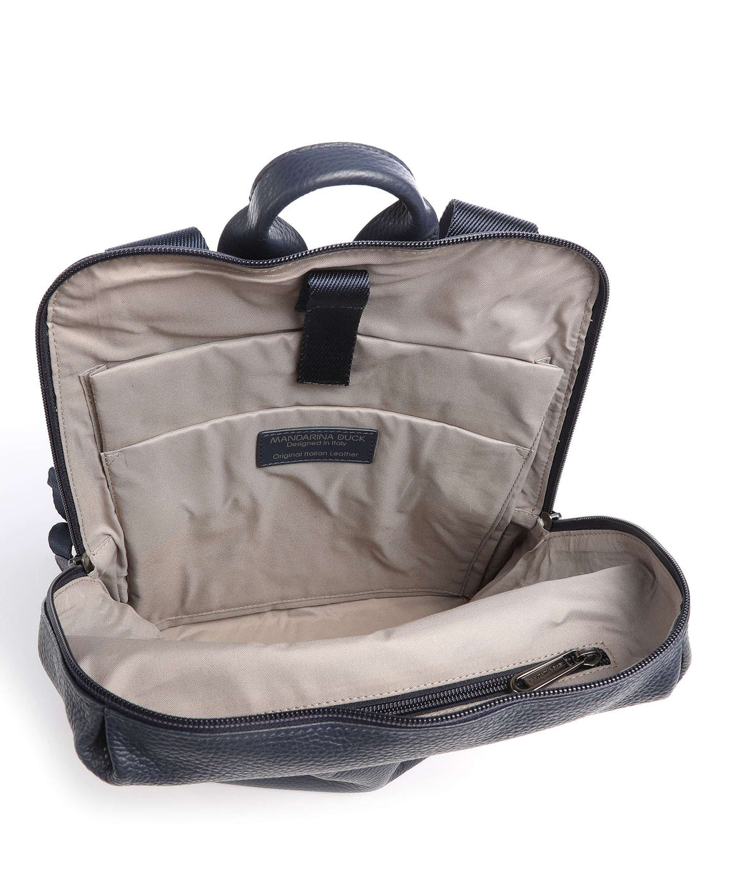 Mandarina Duck Mellow Leather Backpack dress blue