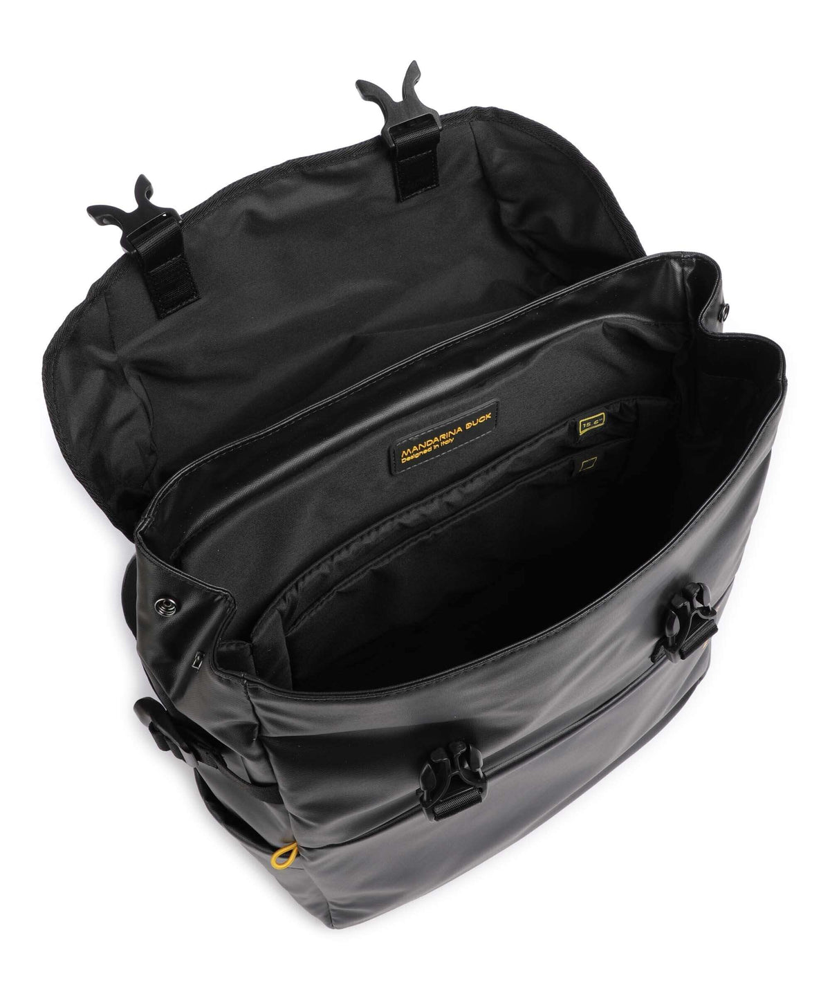 Mandarina Duck Coated Laptop backpack black