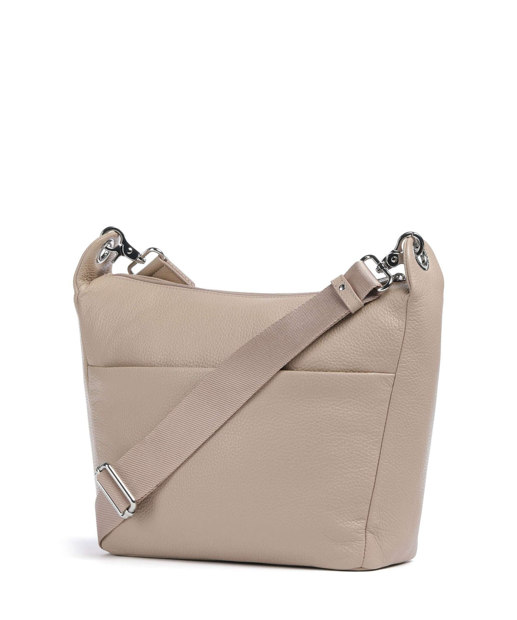 Mandarina Duck Mellow Leather Crossbody bag warm taupe