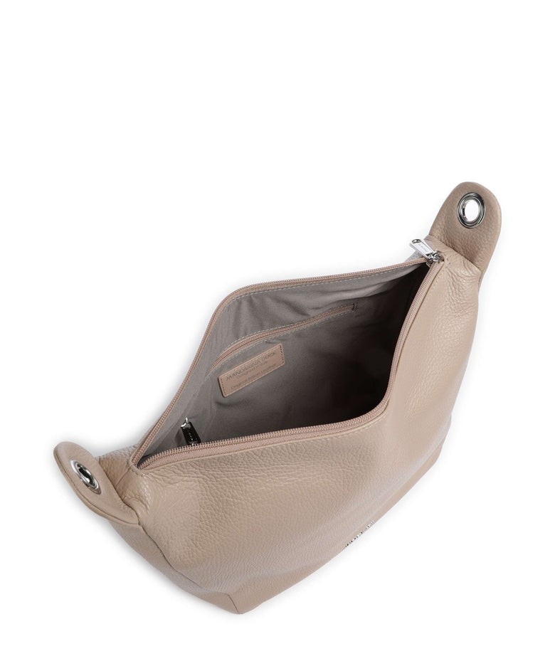 Mandarina Duck Mellow Leather Crossbody bag warm taupe