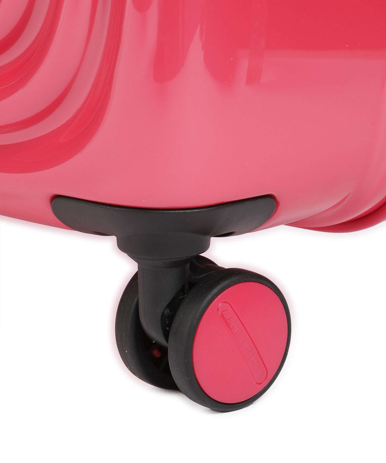 Mandarina Duck Logoduck+ Metal Spinner (4 wheels) raspberry