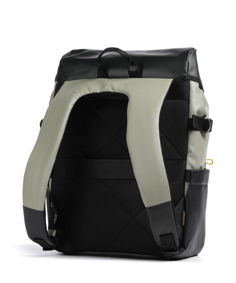 Mandarina Duck Eco Coated Laptop backpack mud