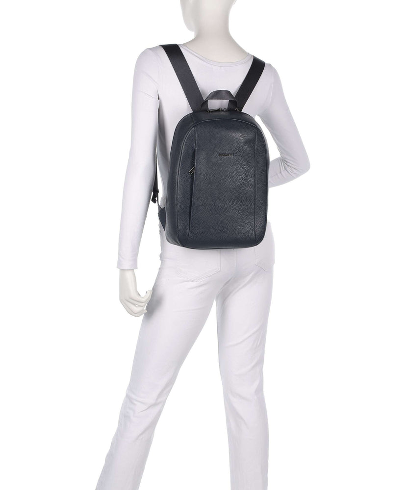 Mandarina Duck Mellow Leather Backpack dress blue