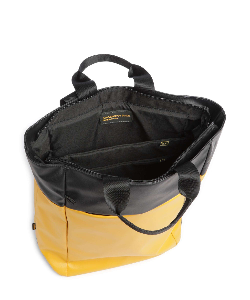 Mandarina Duck Coated Backpack duck yellow
