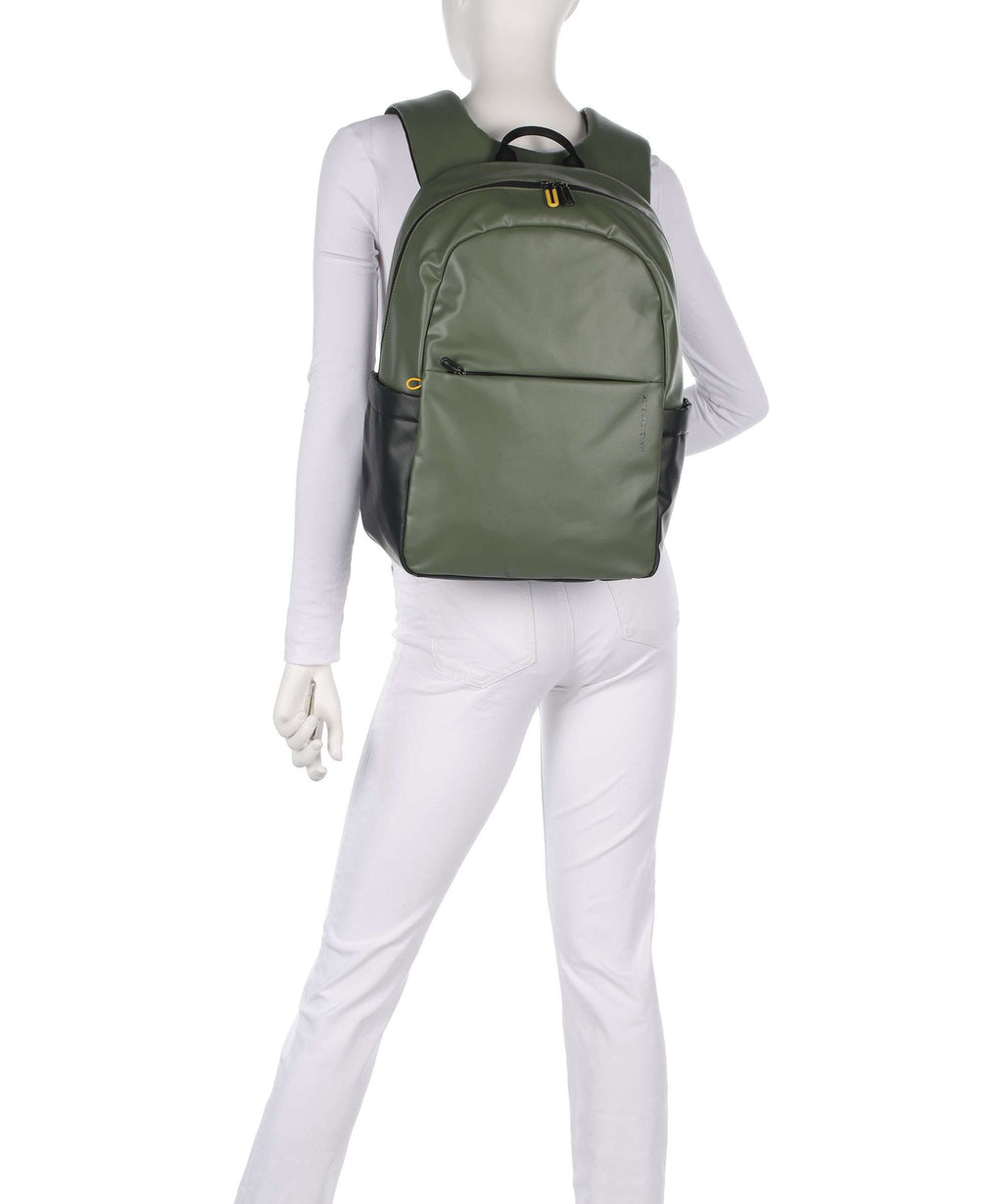 Mandarina Duck Coated Laptop backpack pine green