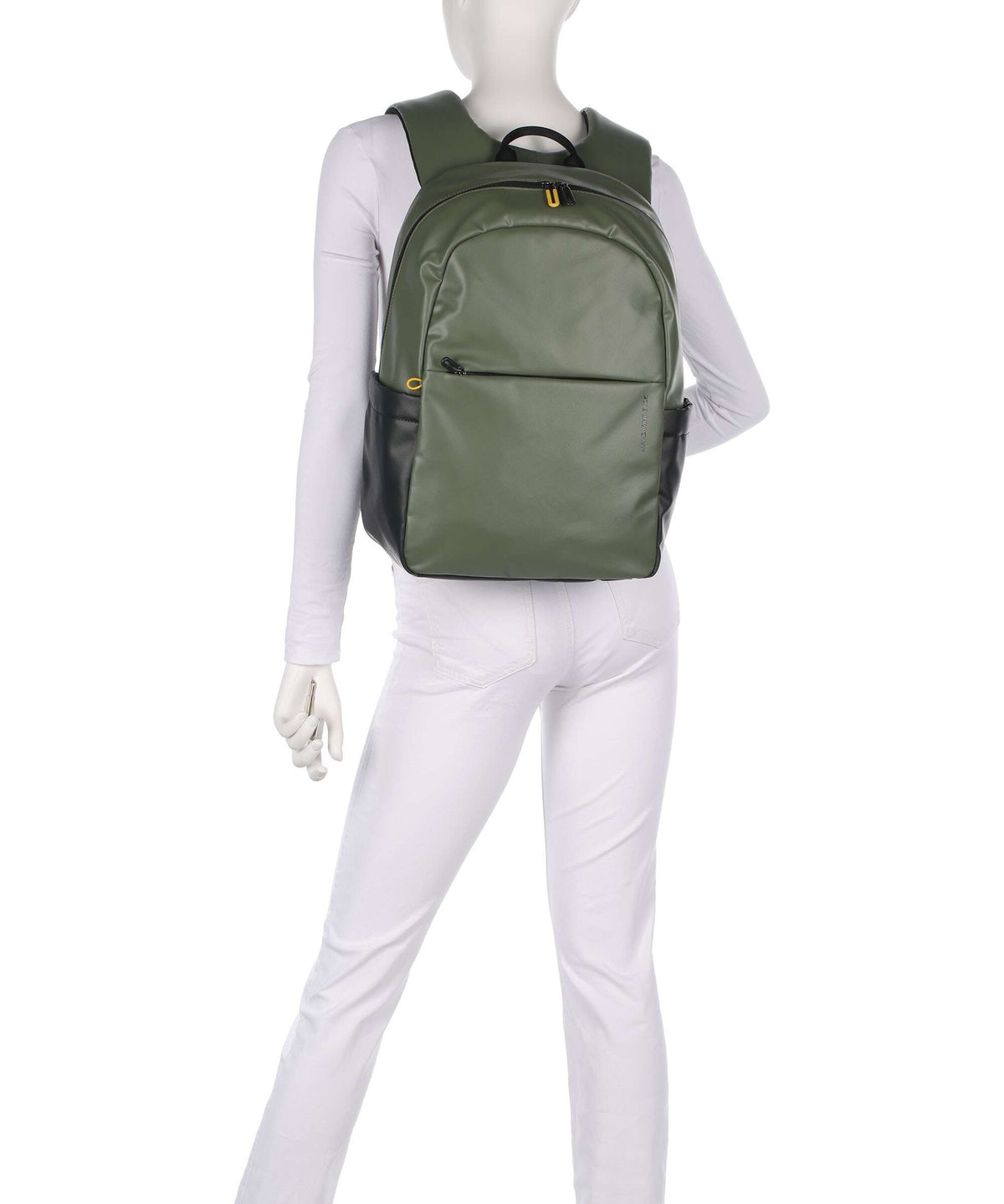 Mandarina Duck Coated Laptop backpack pine green