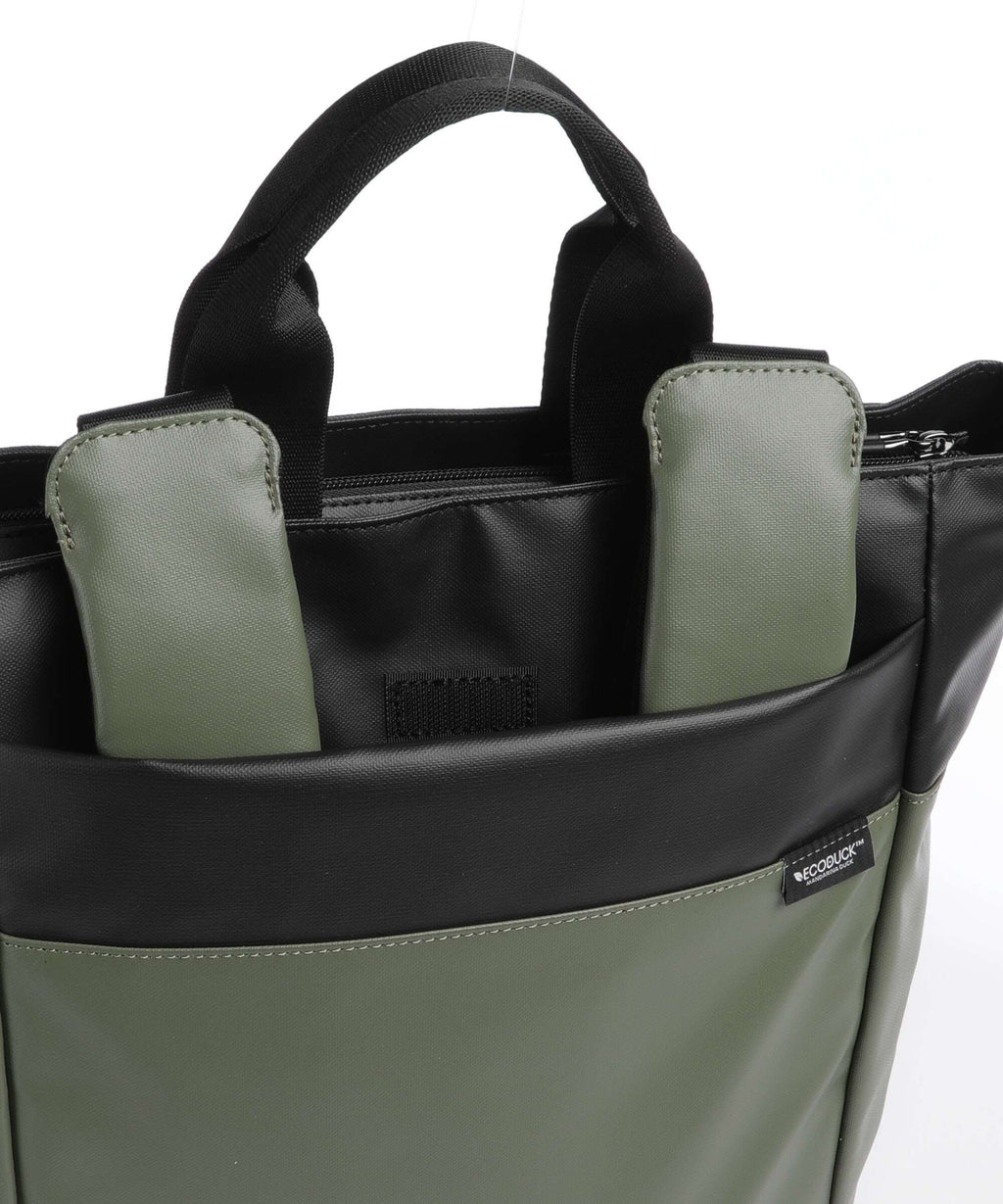 Mandarina Duck Coated Backpack pine green