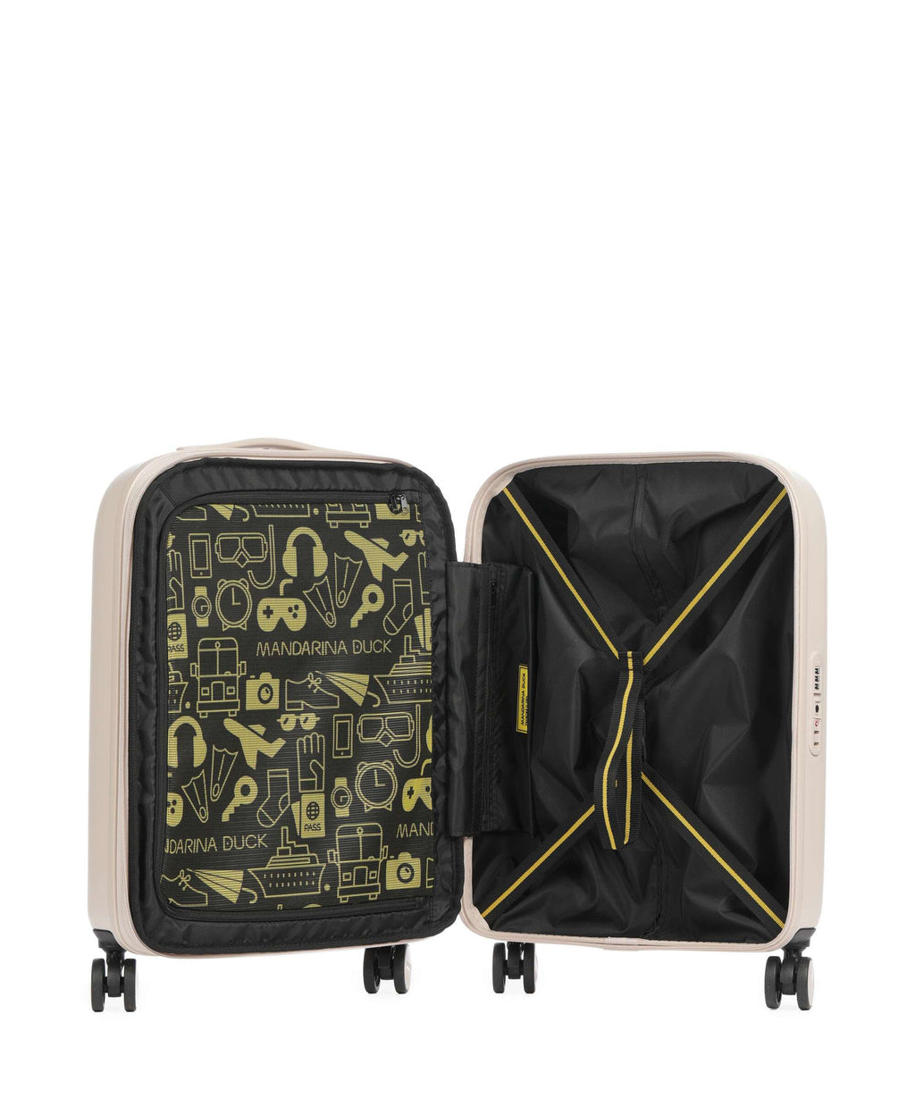 Mandarina Duck Logoduck+ Spinner (4 wheels) white mocha