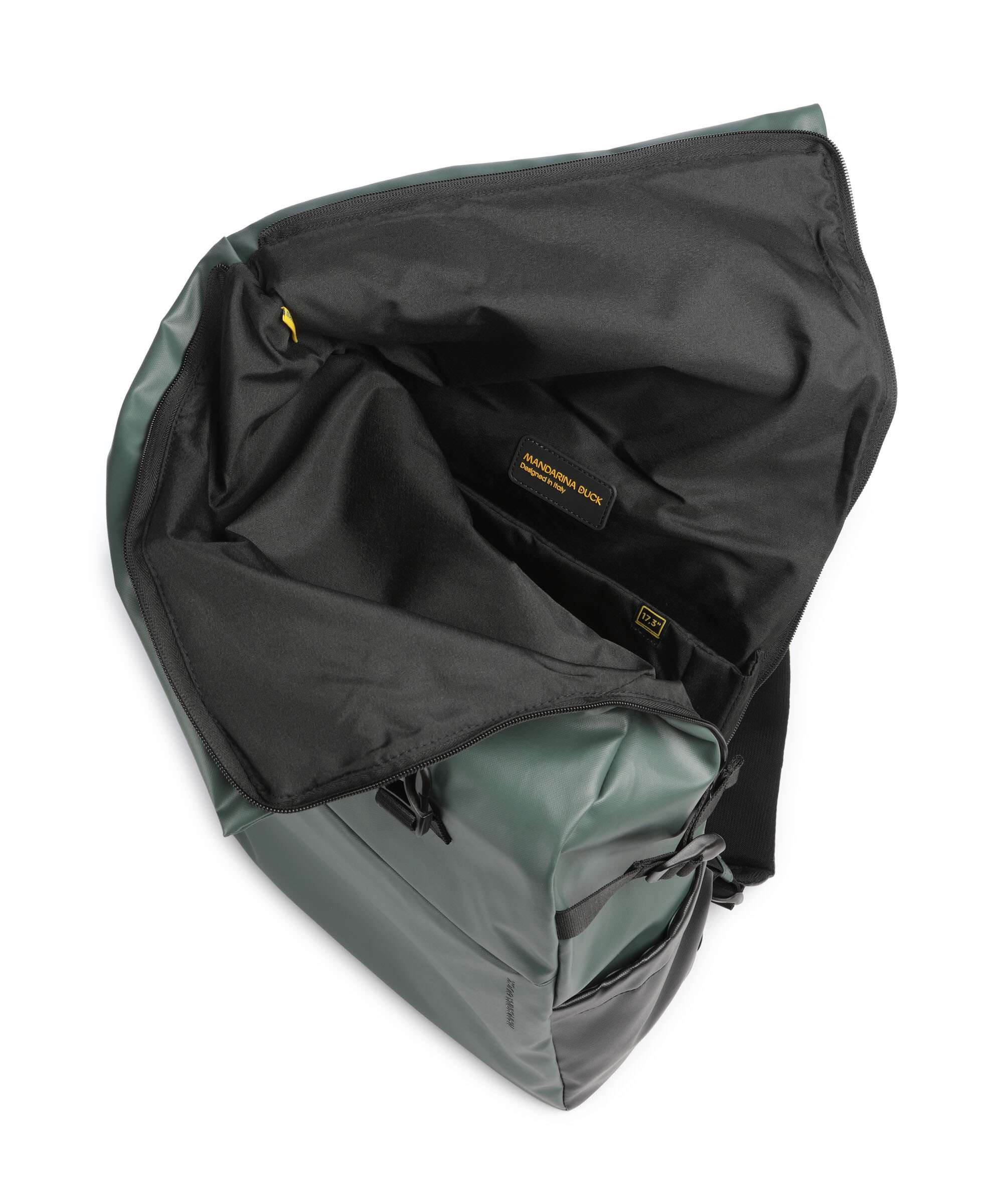 Mandarina Duck Eco Coated Laptop backpack deep green