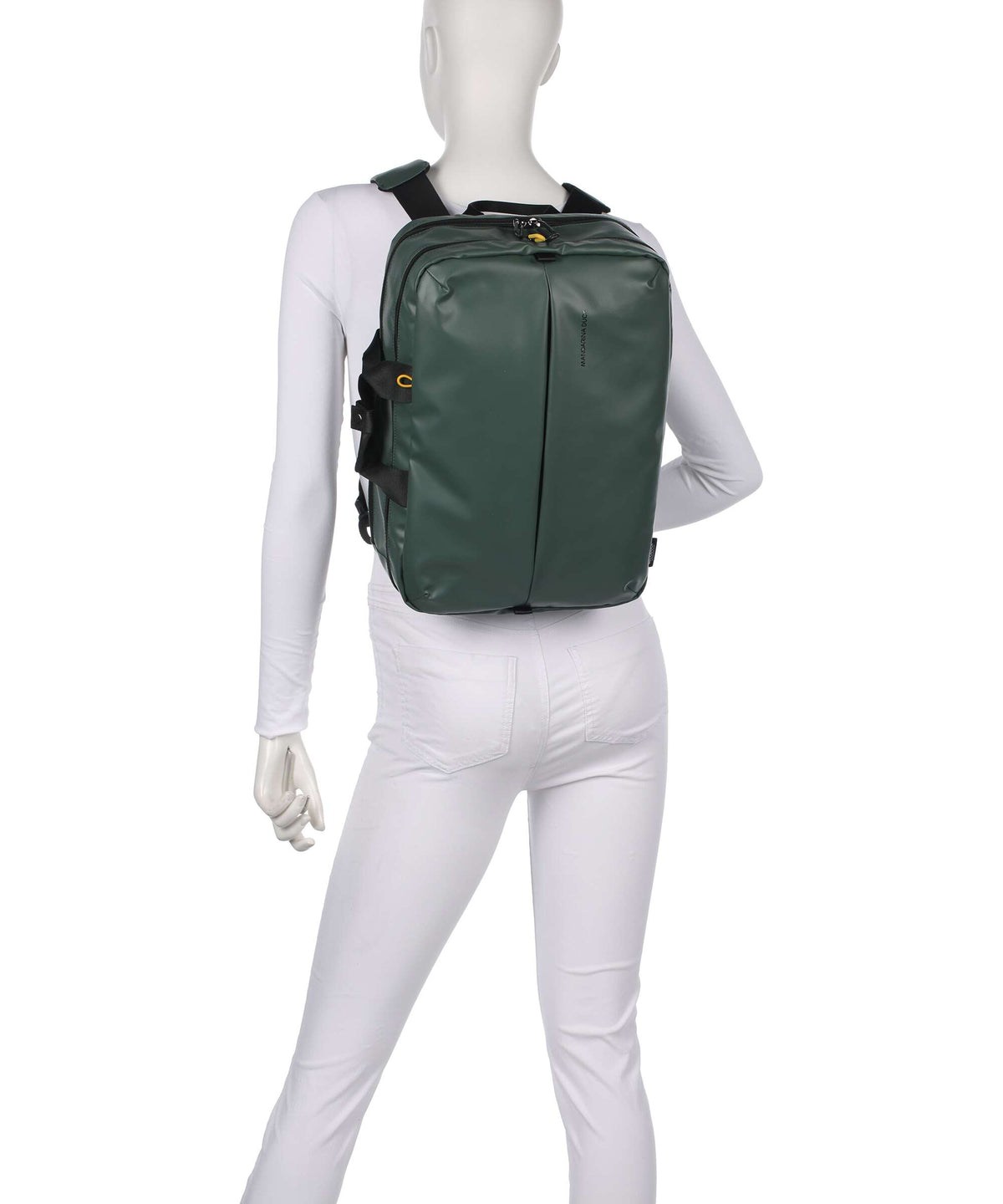 Mandarina Duck Eco Coated Backpack bag deep green