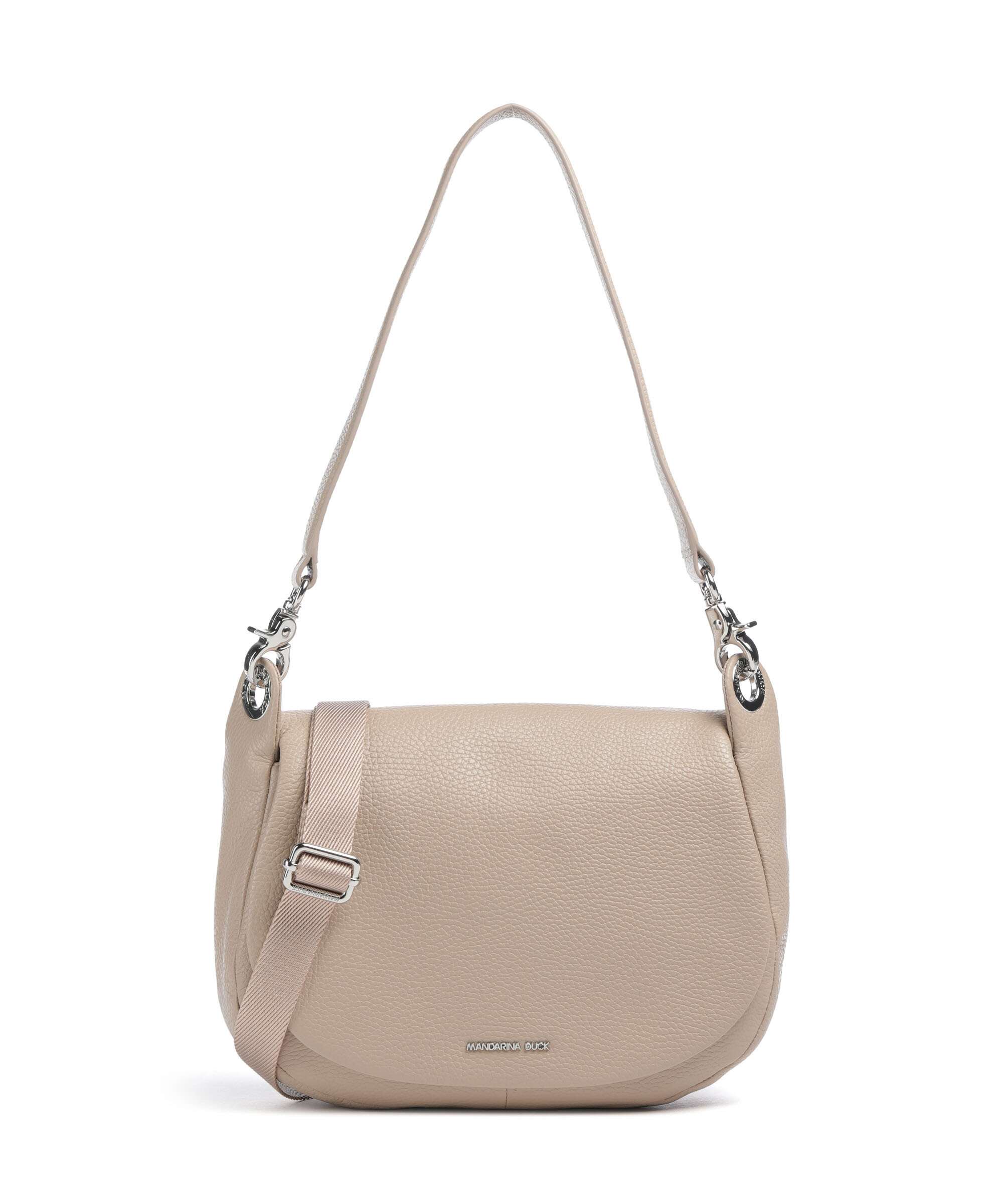 Mandarina Duck Mellow Leather Shoulder bag warm taupe