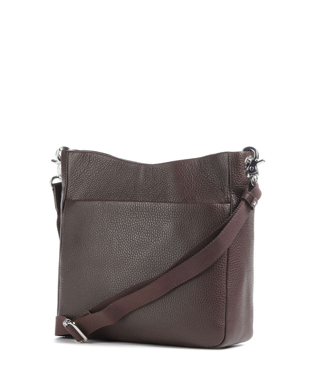 Mandarina Duck Mellow Leather Crossbody bag espresso