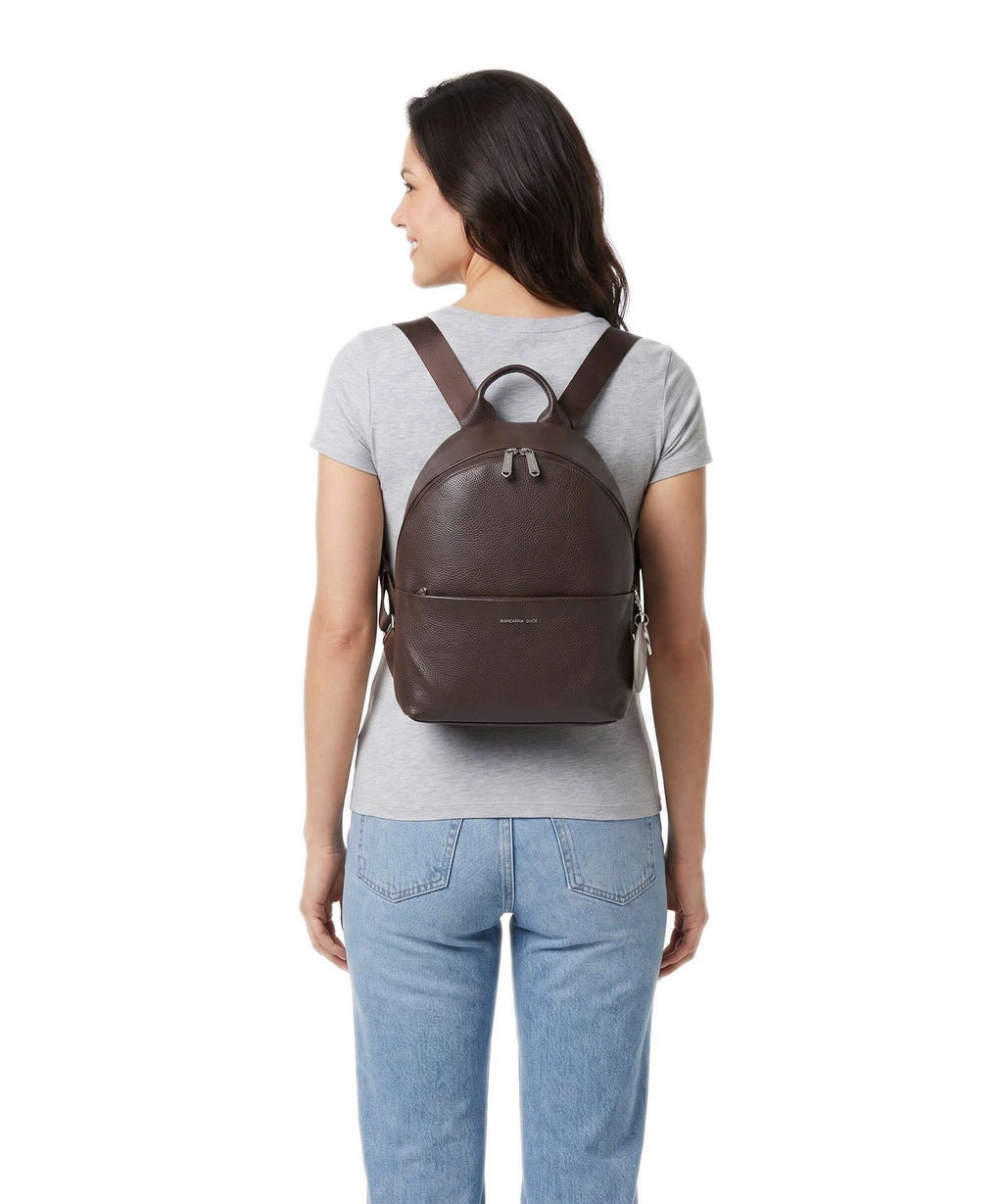 Mandarina Duck Mellow Leather Backpack espresso