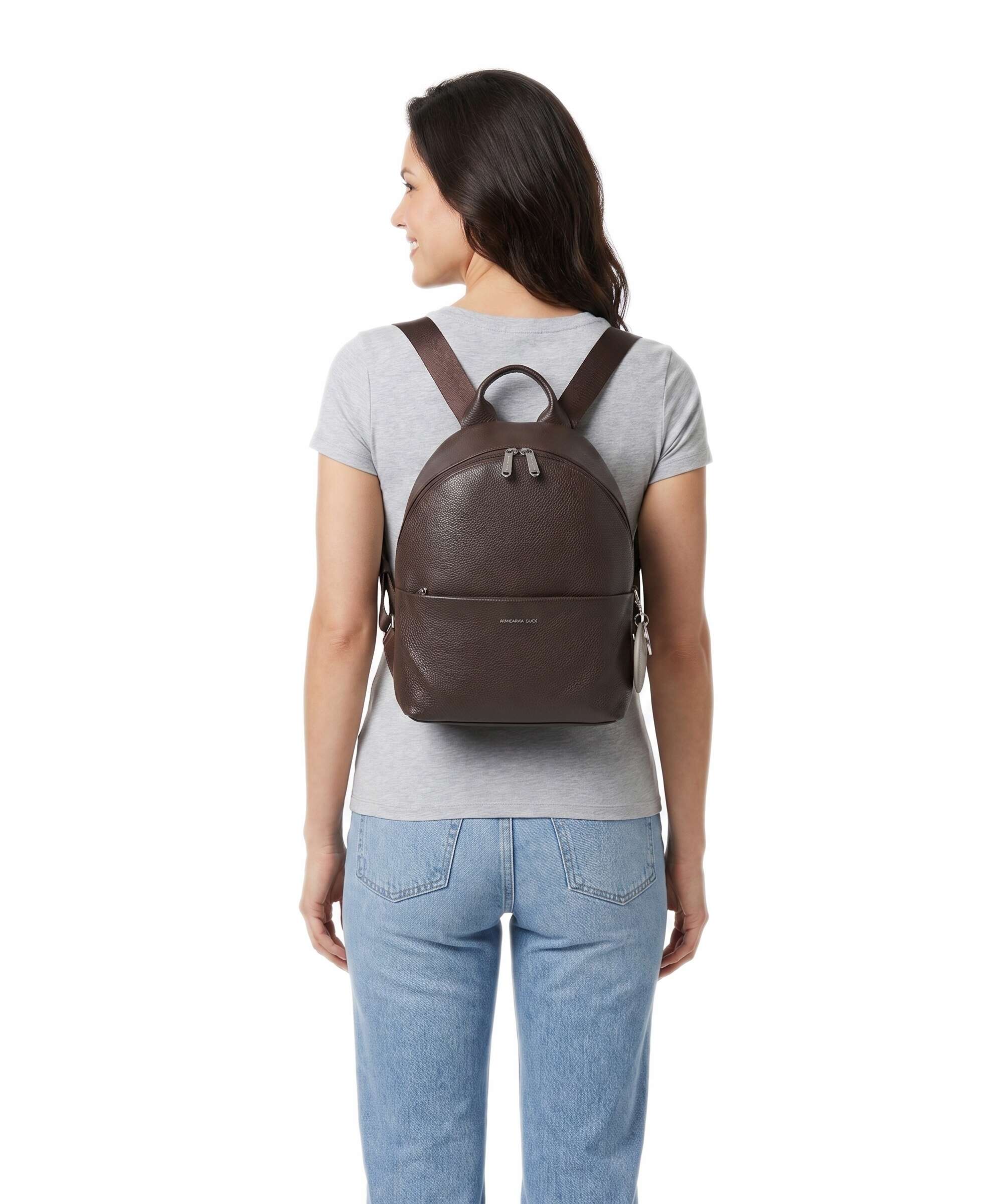 Mandarina Duck Mellow Leather Backpack espresso
