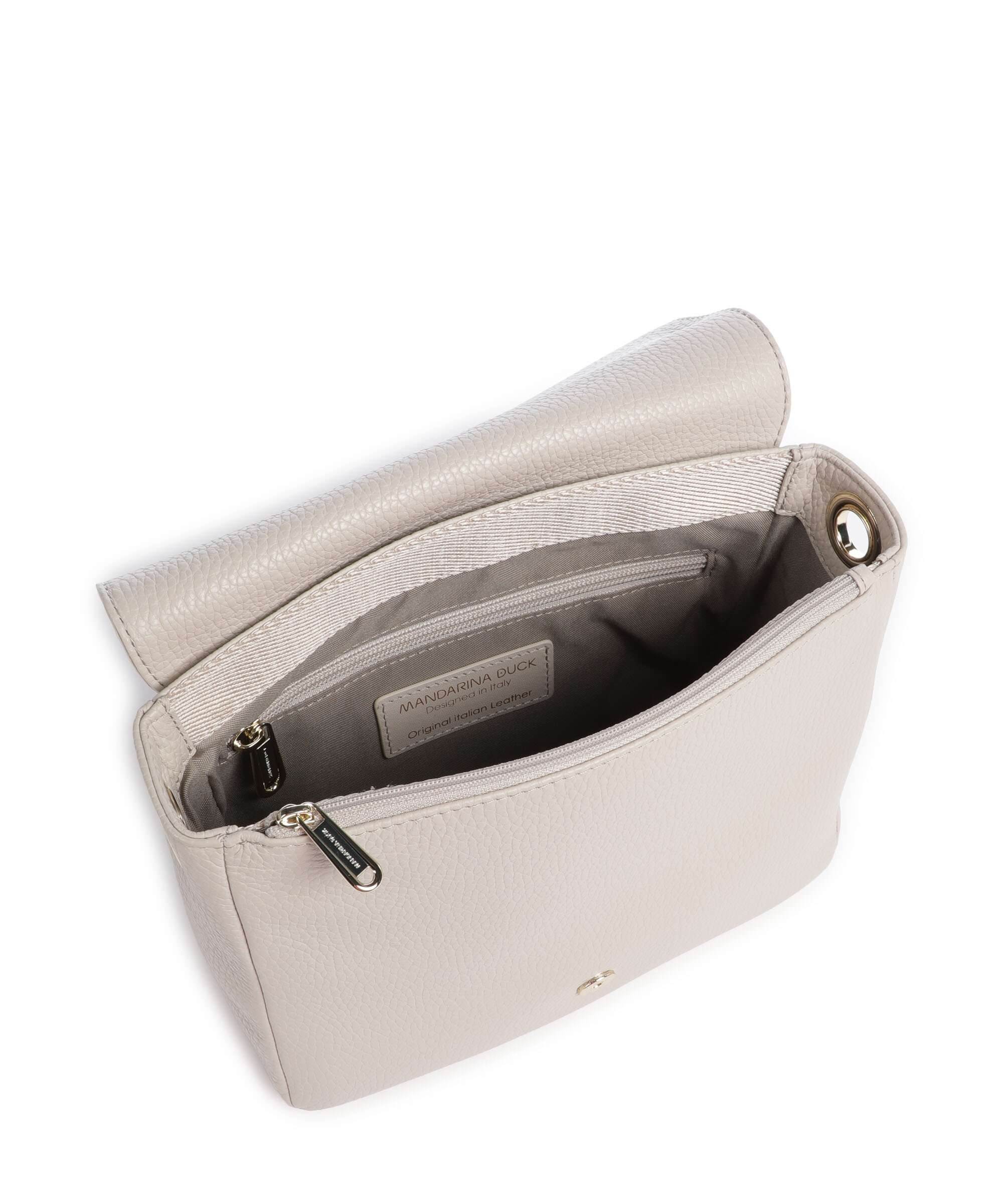Mandarina Duck Mellow Leather Crossbody bag cocoon