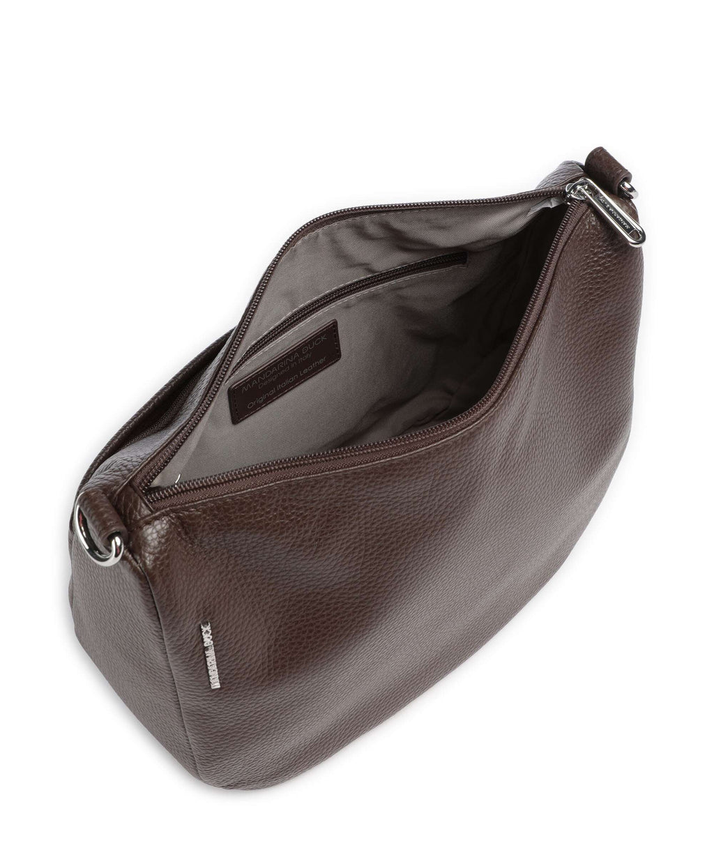 Mandarina Duck Mellow Leather Crossbody bag espresso