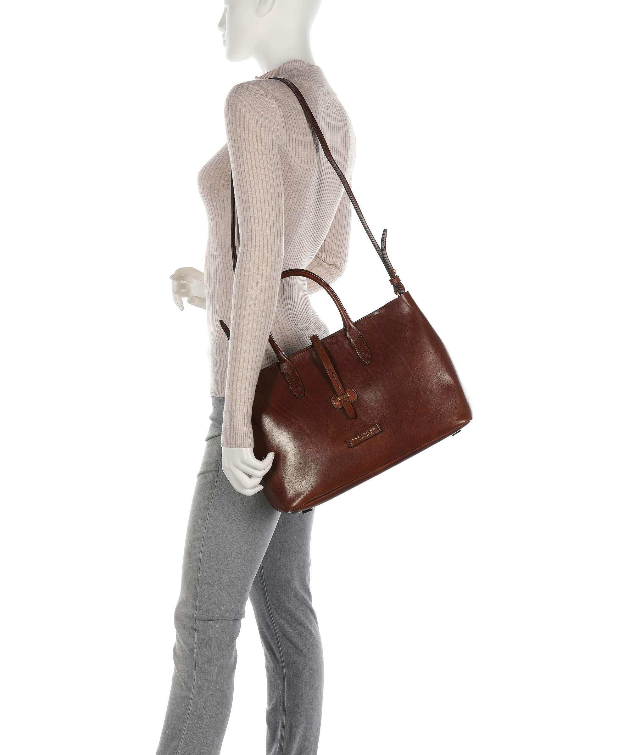 The Bridge Dalston Handbag marrone