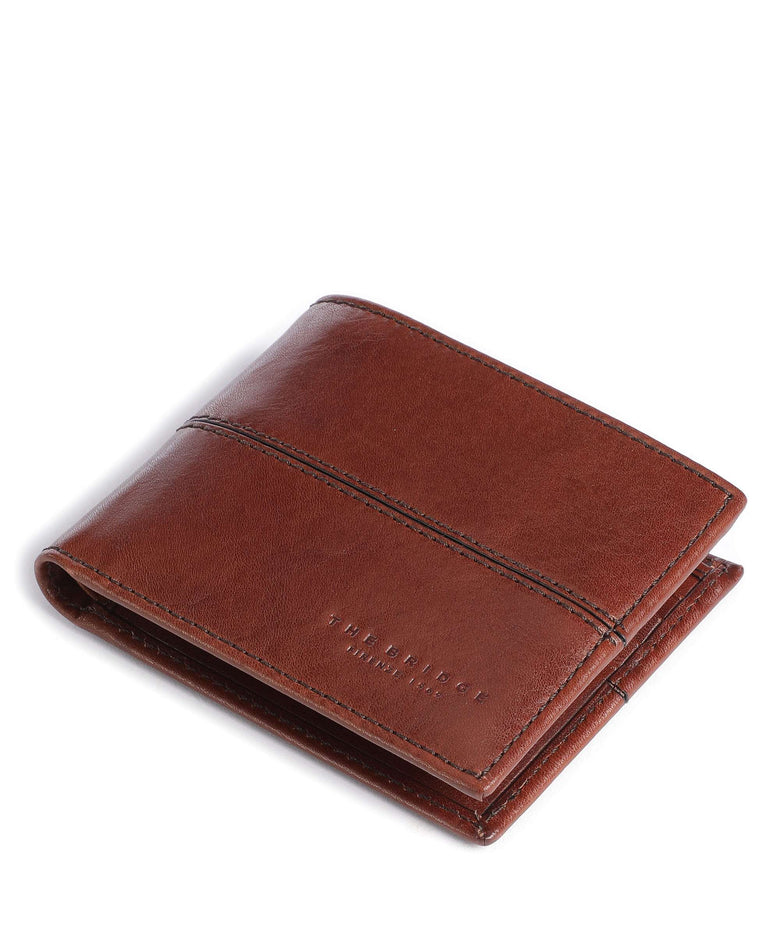 The Bridge Vespucci RFID Credit card holder marrone