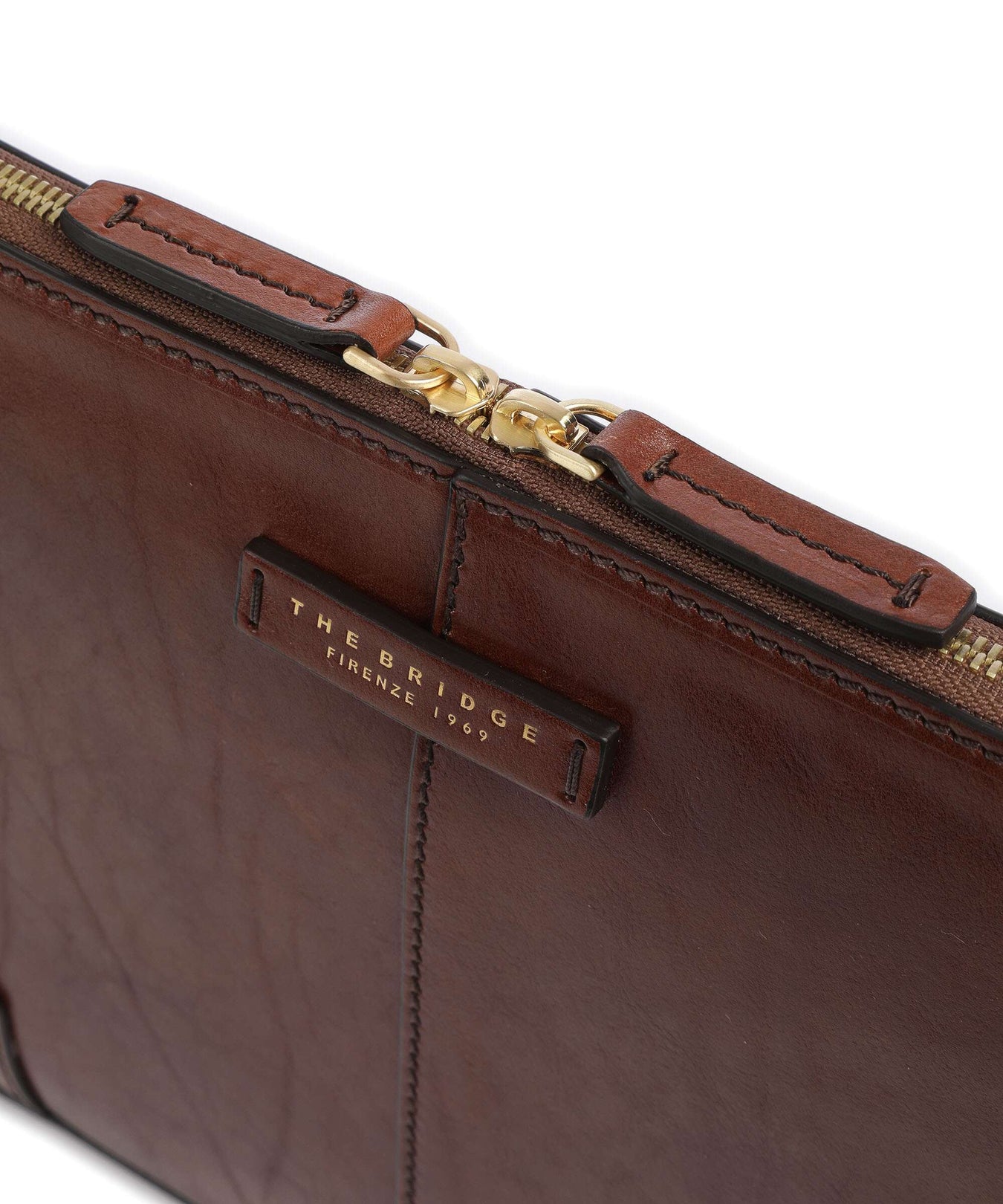 The Bridge Vespucci Laptop case marrone