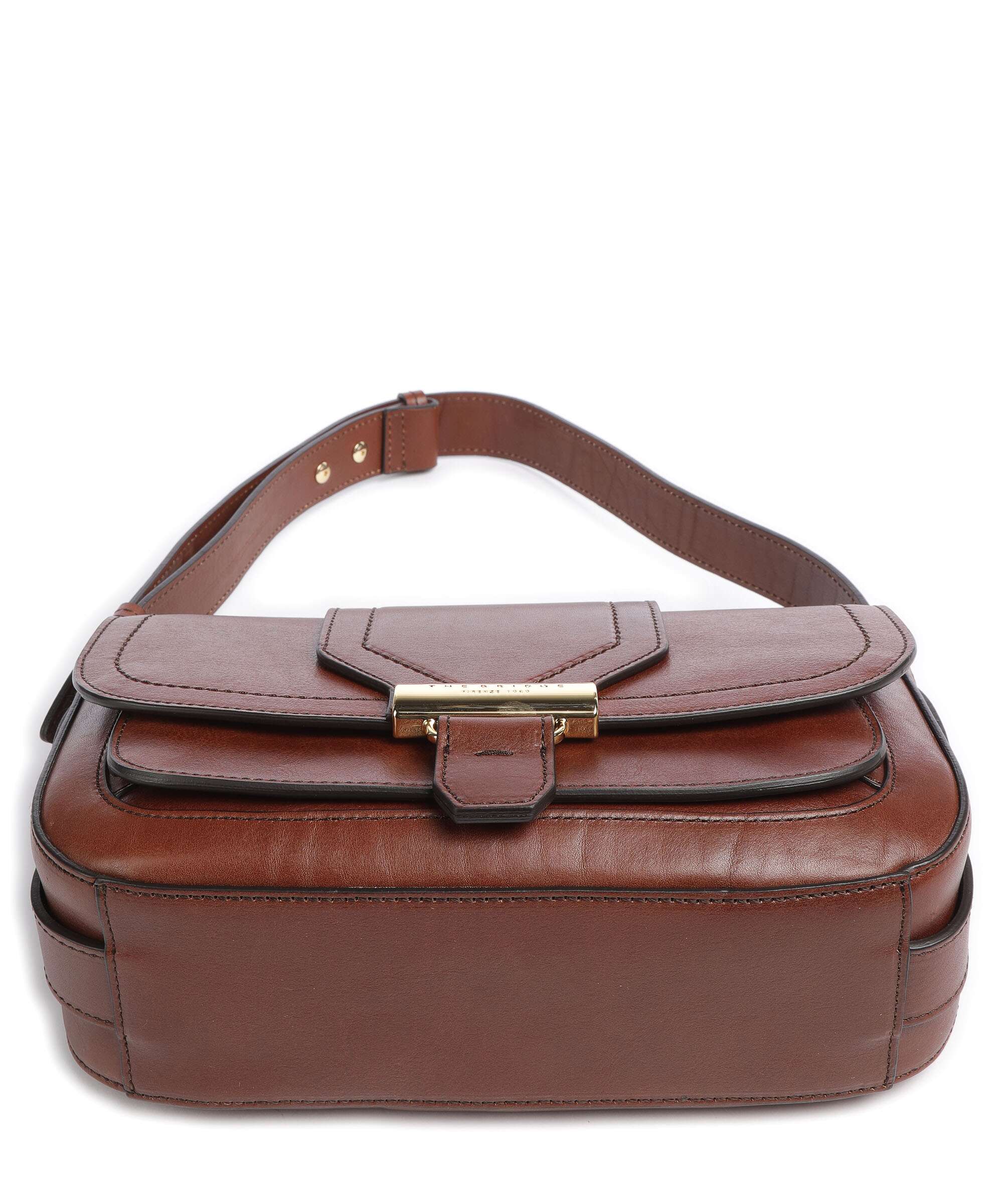 The Bridge Benedetta Shoulder bag marrone/oro