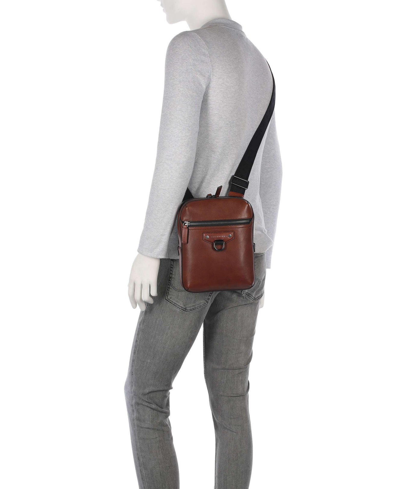 The Bridge Iacopo Crossbody bag marrone/rut scamosciato opaco