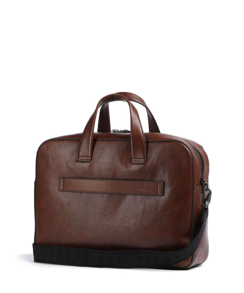 The Bridge Iacopo Briefcase marrone/rut scamosciato opaco