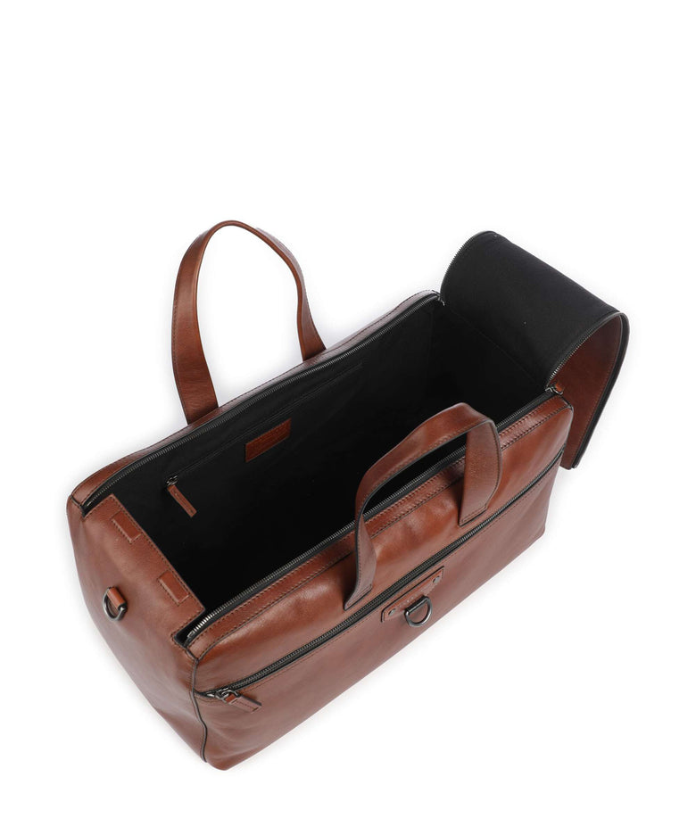 The Bridge Iacopo Weekend bag marrone/rut scamosciato opaco