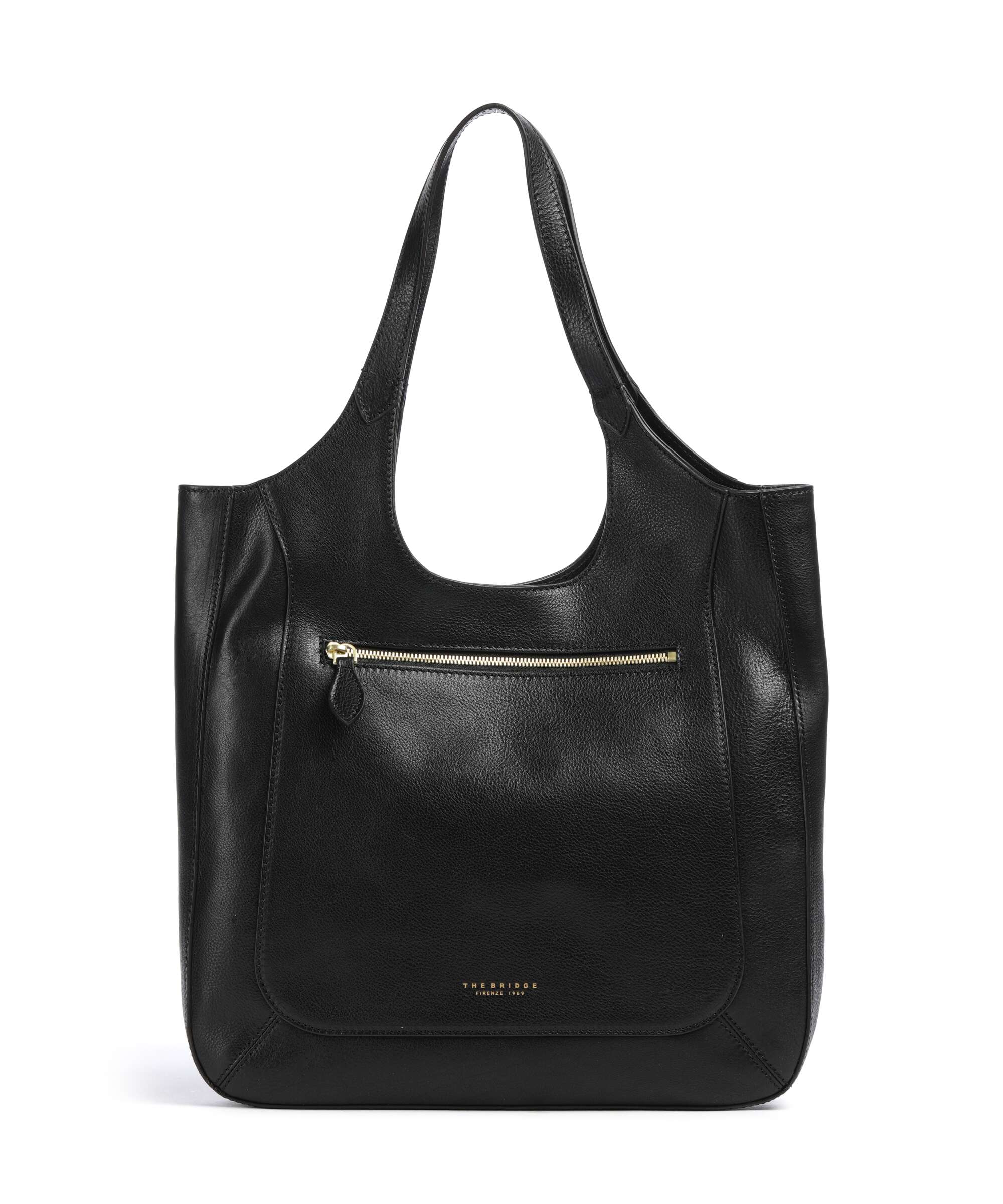 The Bridge Luce Soft Hobo bag nero