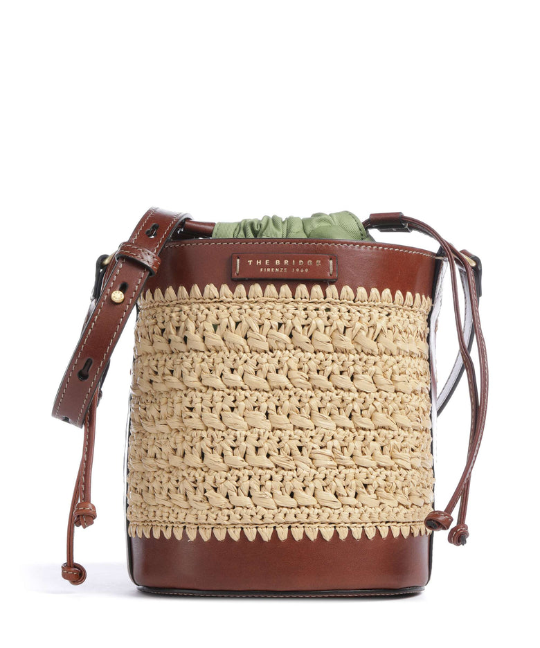 The Bridge Luna Bucket bag marrone