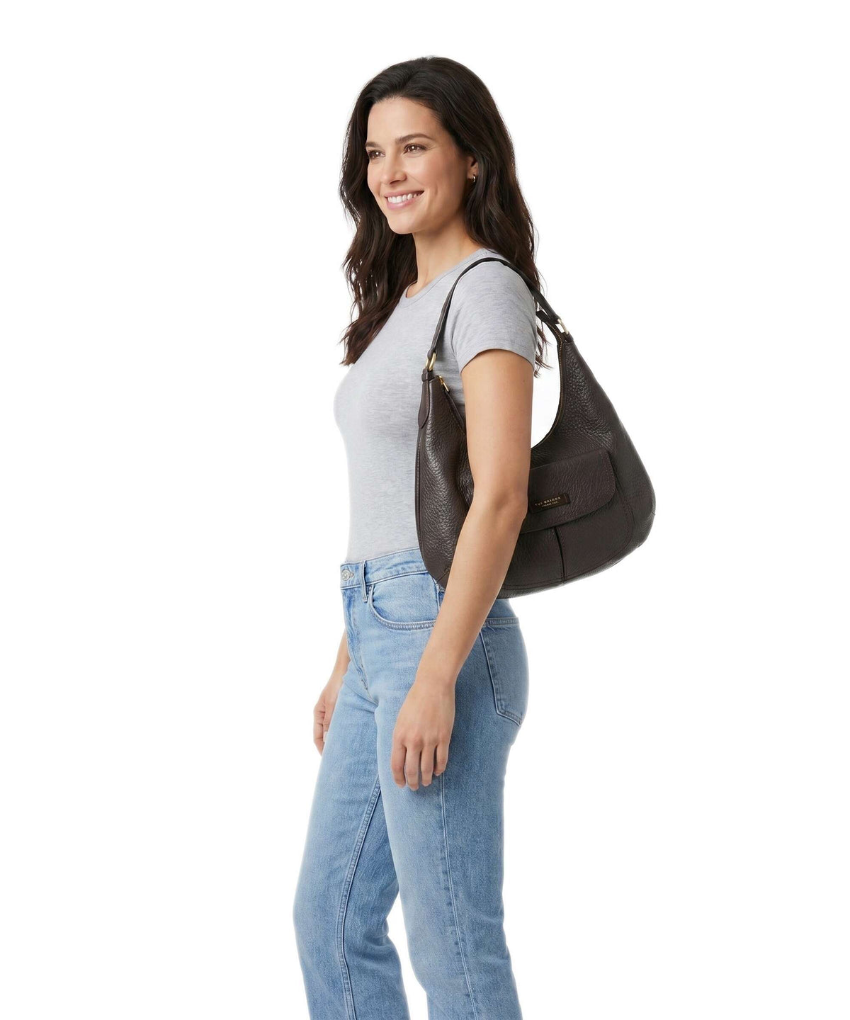 The Bridge Martina Hobo bag moka