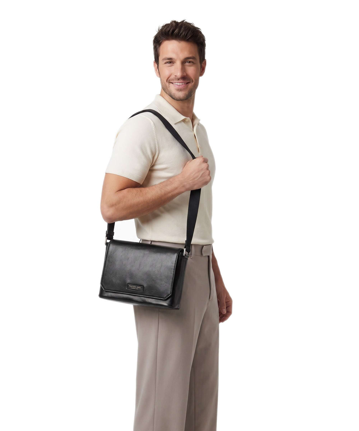 The Bridge Mattia Messenger bag nero