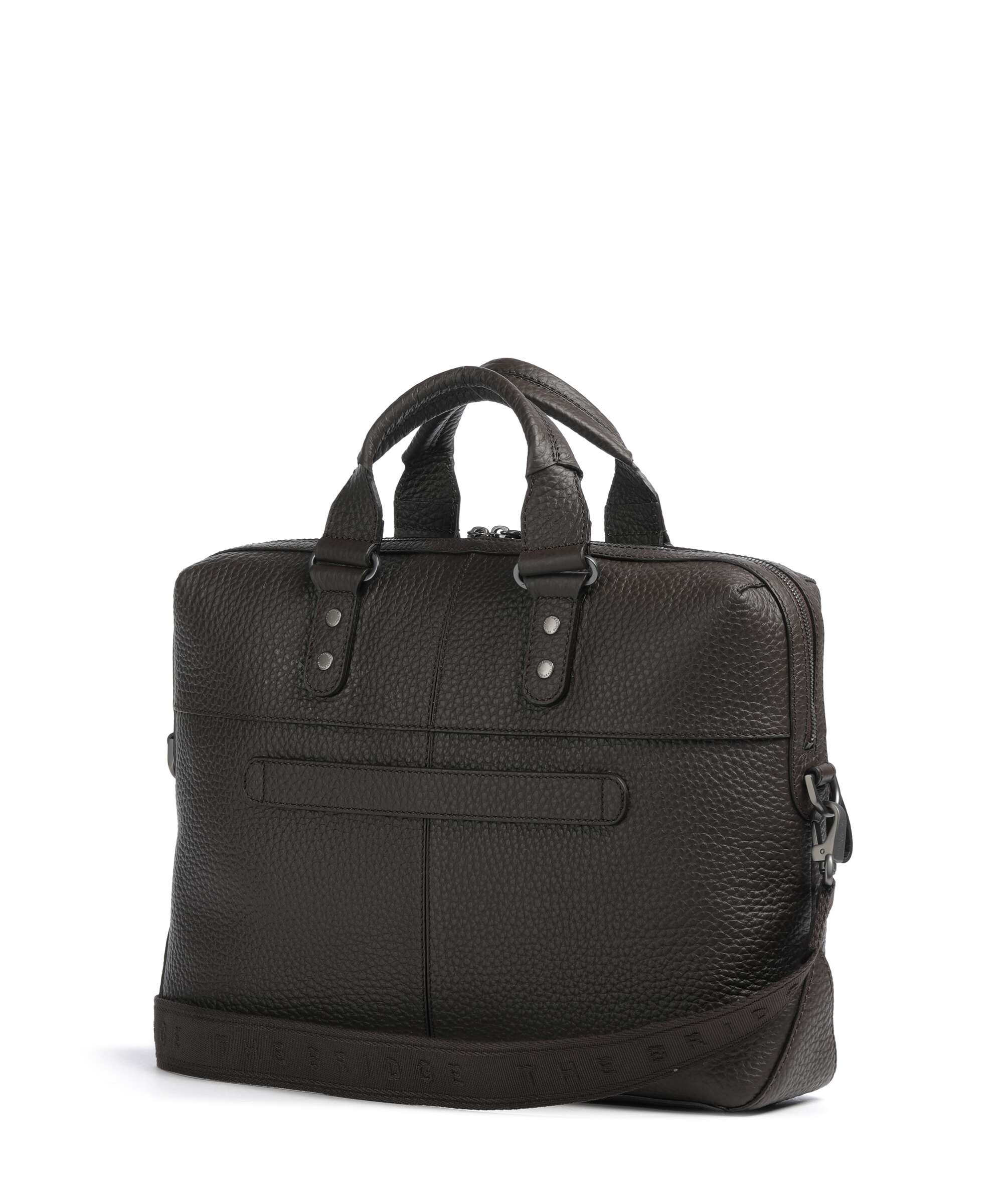 The Bridge Manfredi Briefcase moka